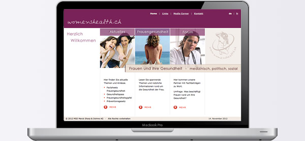 Website womenshealth.ch